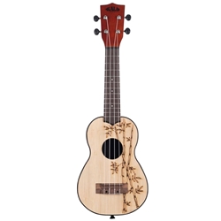 Kala Ukadelic Bamboo Top Soprano Ukulele